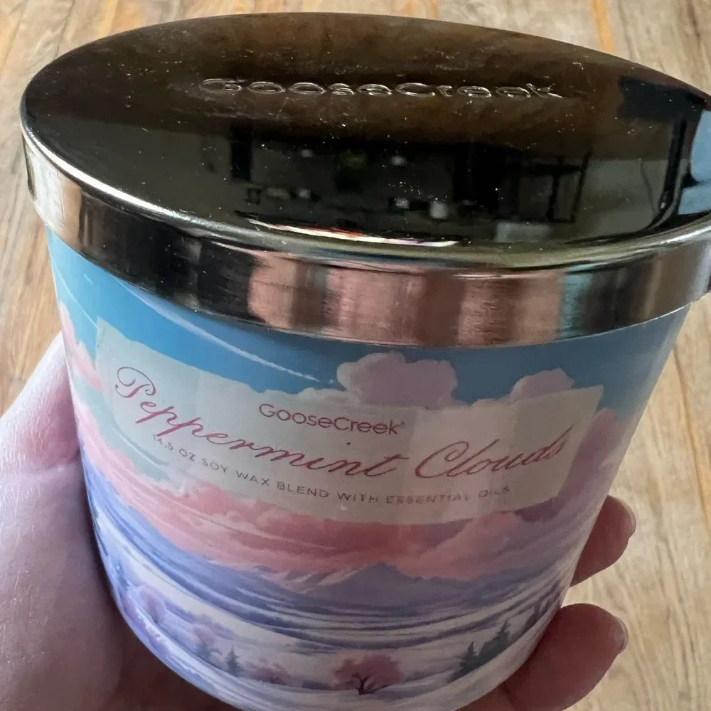 Goose Creek Peppermint Clouds 3 Wick Candle 14.5 Oz